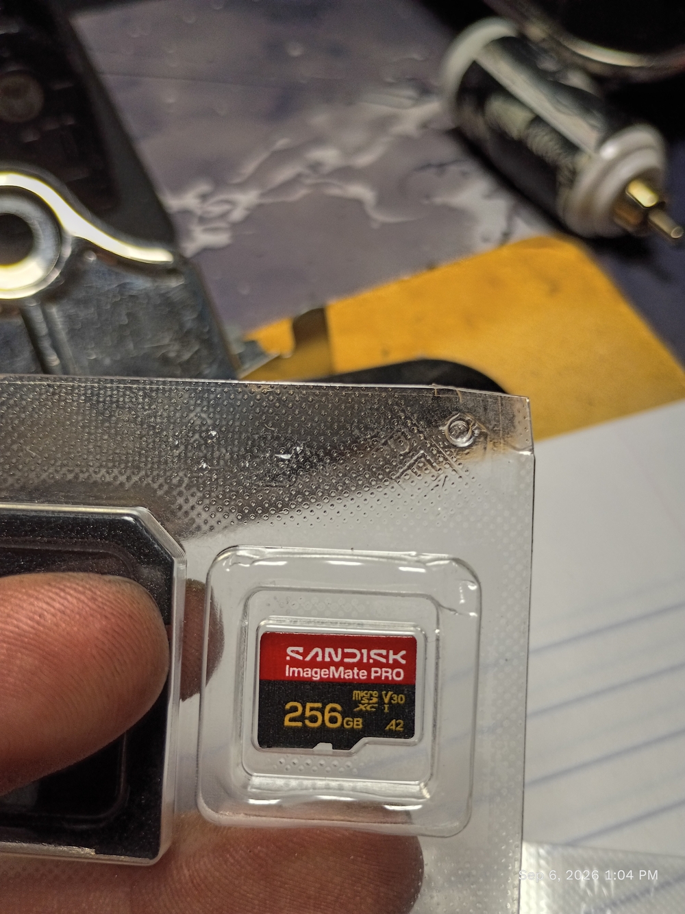 Sandisk Red and Black 256GB microSDXC UHS-I V30 Card in Blister Pack